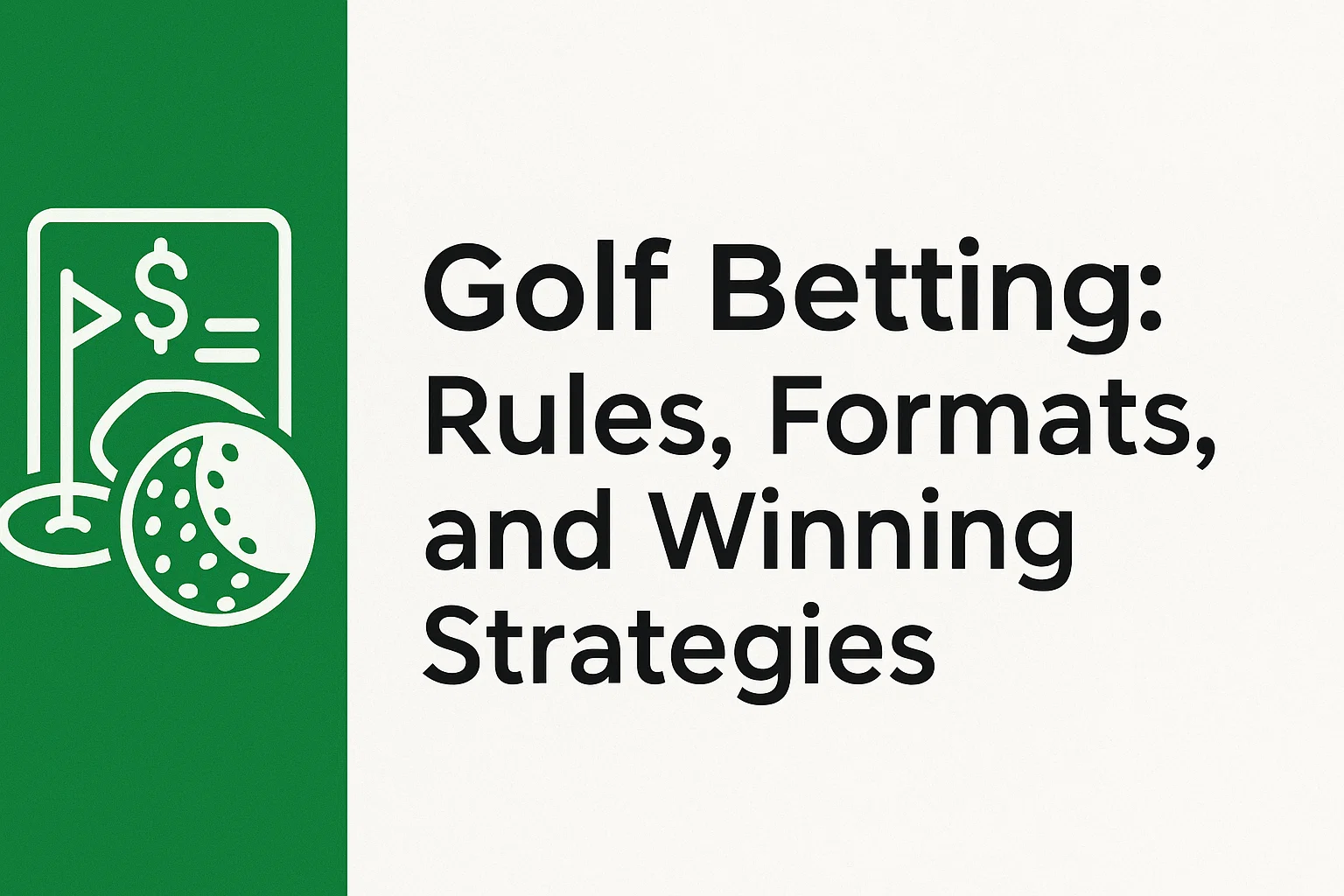 Golf Betting: Rules, Formats, and Winning Strategies