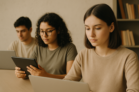 Photo of people studying