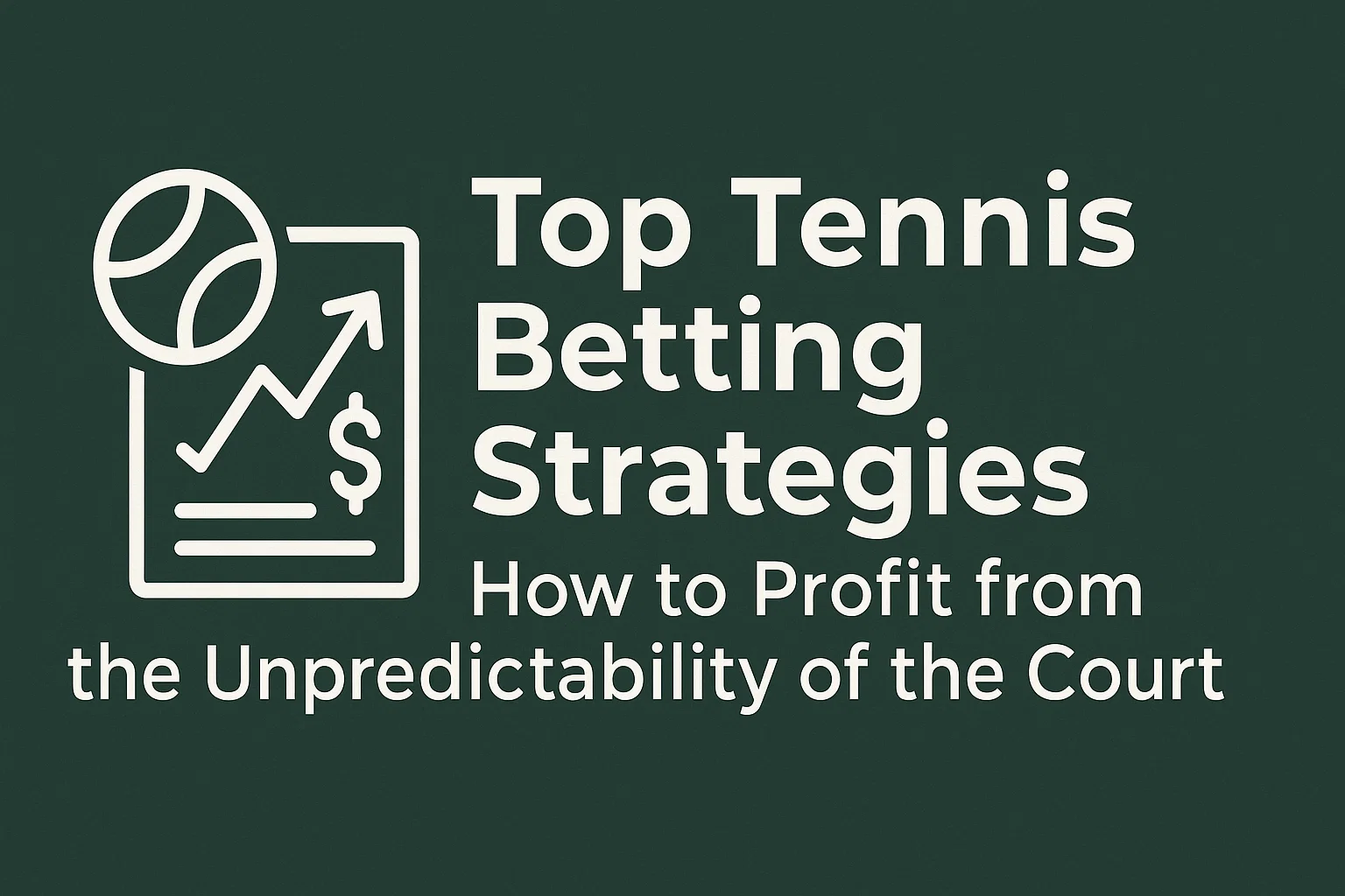 Top Tennis Betting Strategies: How to Profit from the Unpredictability of the Court